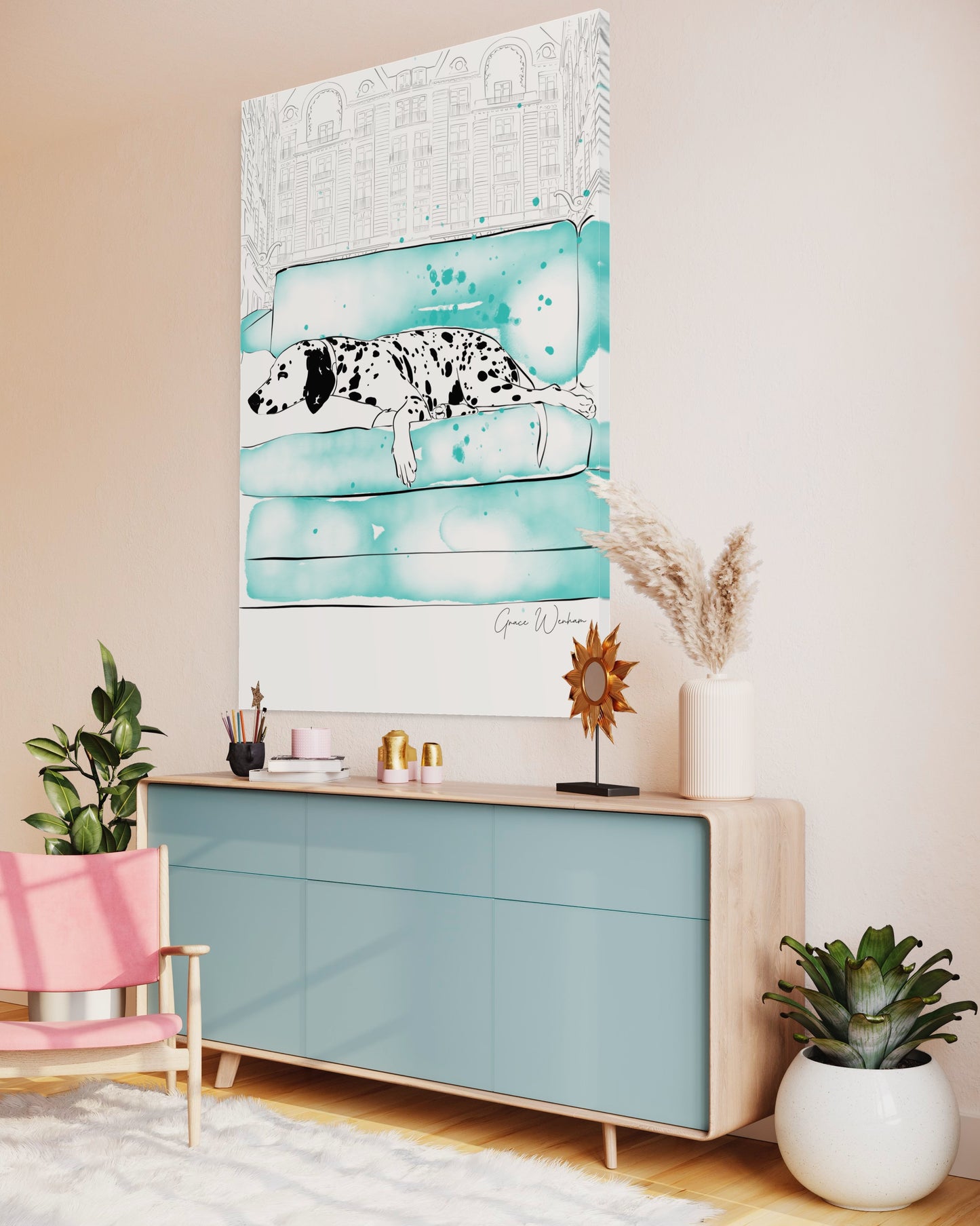 Audreys Chic Turquoise Throne